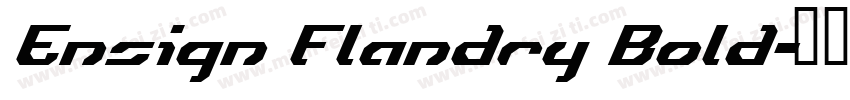 Ensign Flandry Bold字体转换
